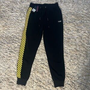 Galaxy by Harvil black joggers with fleece lining, medium NEW